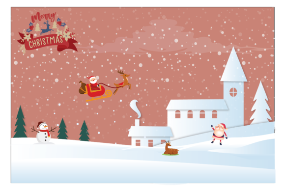 A Christmas Background Illustration for Branding & Graphics
