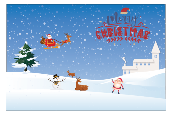 A Christmas Background Illustration for Graphics & Festive Projects