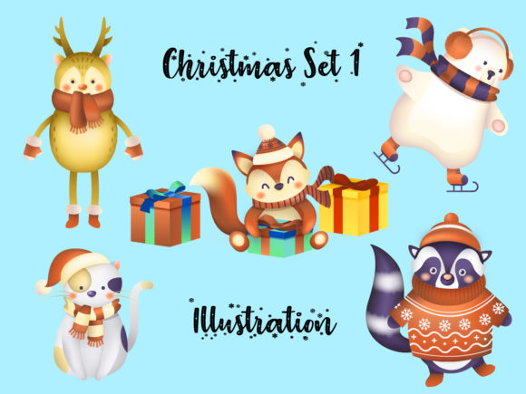 A Christmas Graphics Bundle for Kids' Branding & Content