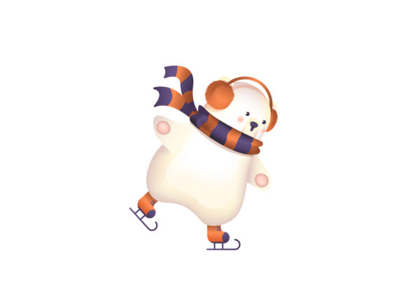 A Cozy Christmas Polar Bear for Handmade Graphics