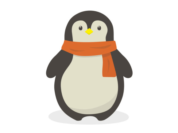 A Festive Penguin Graphic for Seasonal Editorial Projects