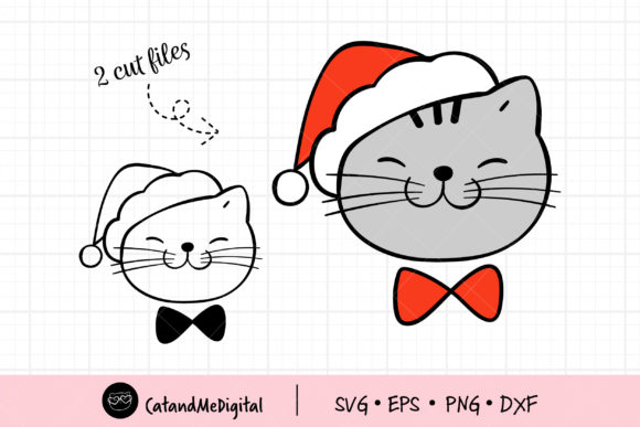 A Festive Review of Christmas Cat Graphics & Illustrations