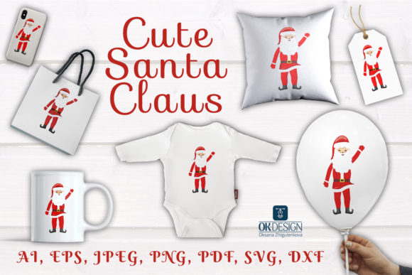 A Festive Santa Claus Graphic for Crafters & Illustrations