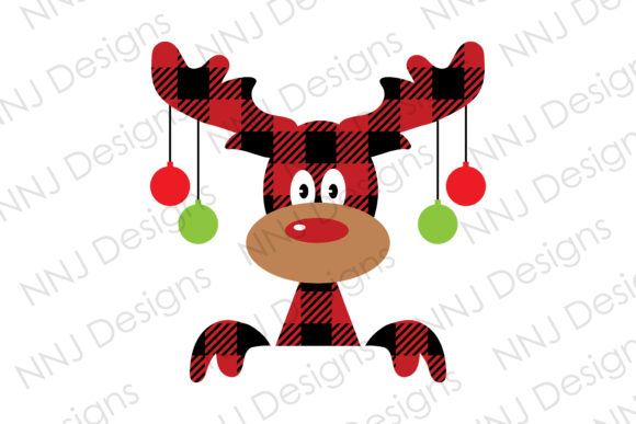 Buffalo Plaid Moose SVG: A Festive Graphic for Handmade Creations
