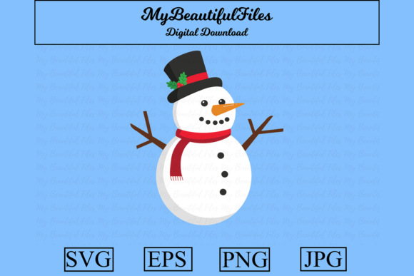 Charming Snowman Christmas Clipart for Embroidery