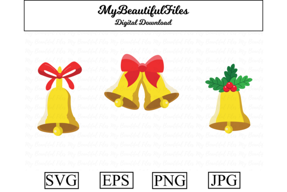 Christmas Bells Clipart: A Versatile Graphic for Holiday Designs