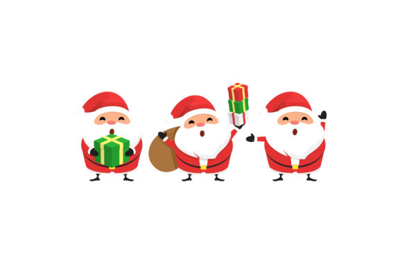 Christmas Characters Santa Vector Sets: Ideal Graphics for Creative Marketers