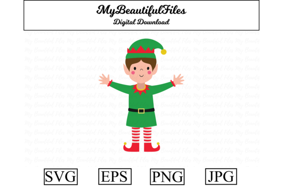 Christmas Elf Clipart: A Versatile Graphic for Content Creators