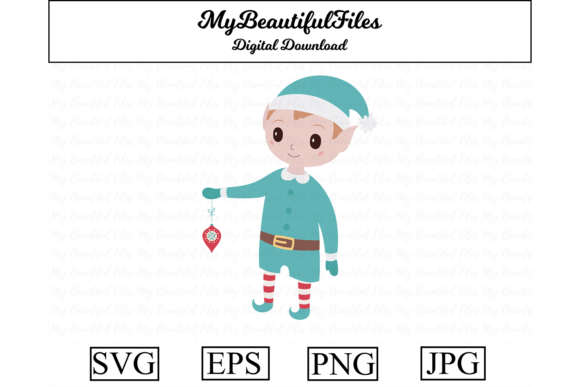 Christmas Elf Clipart Design: A Festive Graphics Gem
