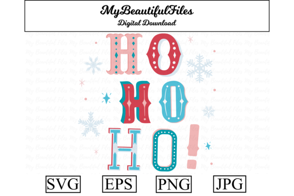 Christmas Ho Ho Ho Sign: Perfect for Festive Graphics and Illustrations