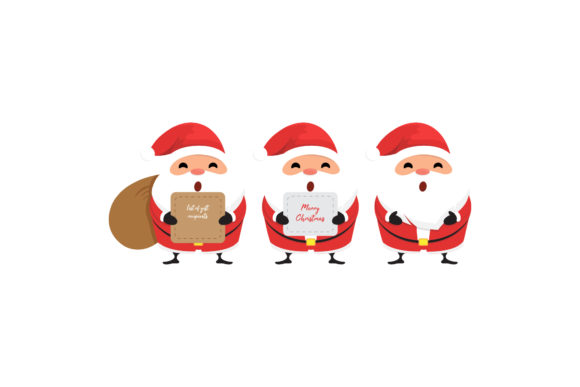 Christmas Illustration Santa Set Vector Review