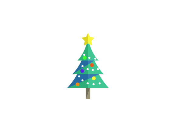 Christmas Illustration Simple Tree: A Versatile Graphics Asset