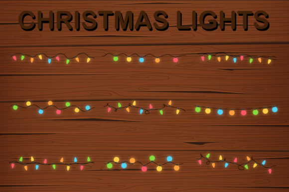 Christmas Light Graphics: Perfect for Seasonal Illustrations