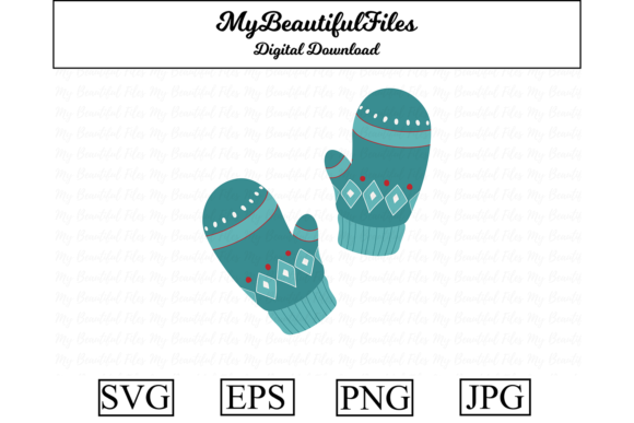 Christmas Mittens Clipart: A Festive Addition to Your Graphics