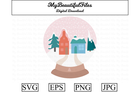 Christmas Snow Globe Clipart: A Festive Graphics Asset