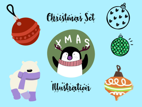Christmas Vector Bundle Set for Kids 11 Graphics Review
