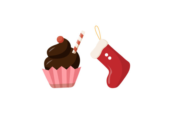 Crafting Holiday Joy with Christmas Cupcake Socks Graphics