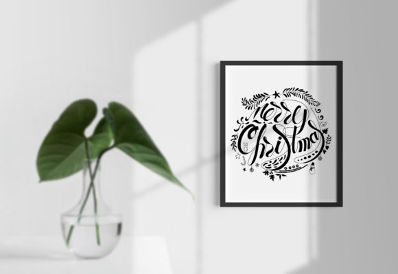Merry Christmas Lettering Graphics for Branded Holiday Content