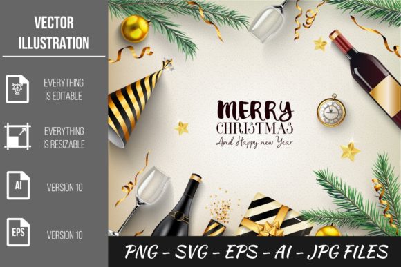 Merry Christmas Vector Graphics for Bloggers & Content Creators