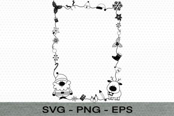 Santa Frame Graphics for Festive Illustrations